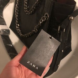 Zara Black Shoulder Bag NWT